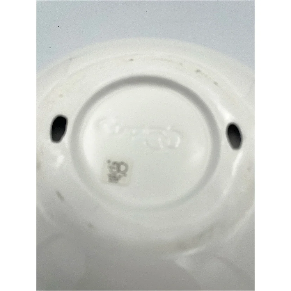 Dept 56 Bunny Rabbit Plate White Ceramic Serving Tray Dish‎ Easter Spring Decor